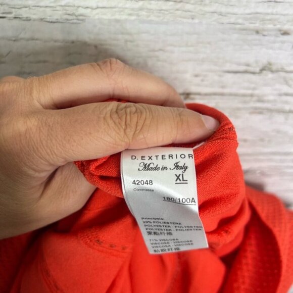 D. Exterior made in Italy orange size xl dress. - Picture 6 of 9